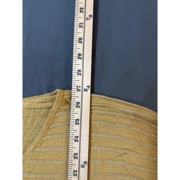 Women’s Top Xl Apostrophe Ribbed Knit Shimmer Boho Cottagecore . 2 Defects - Picture 7 of 8